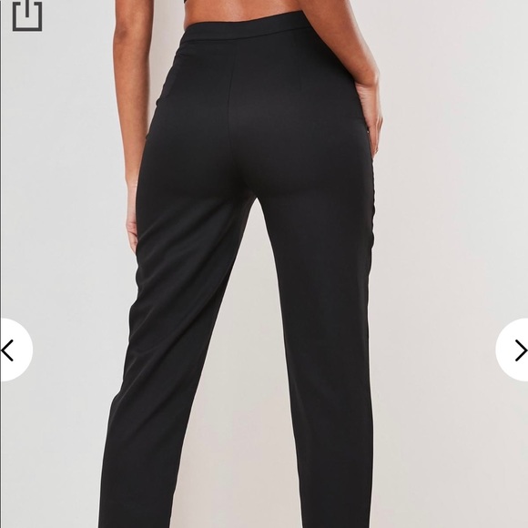 NWT Missguided Petite Cigarette Trousers - Size 2 - Picture 3 of 4